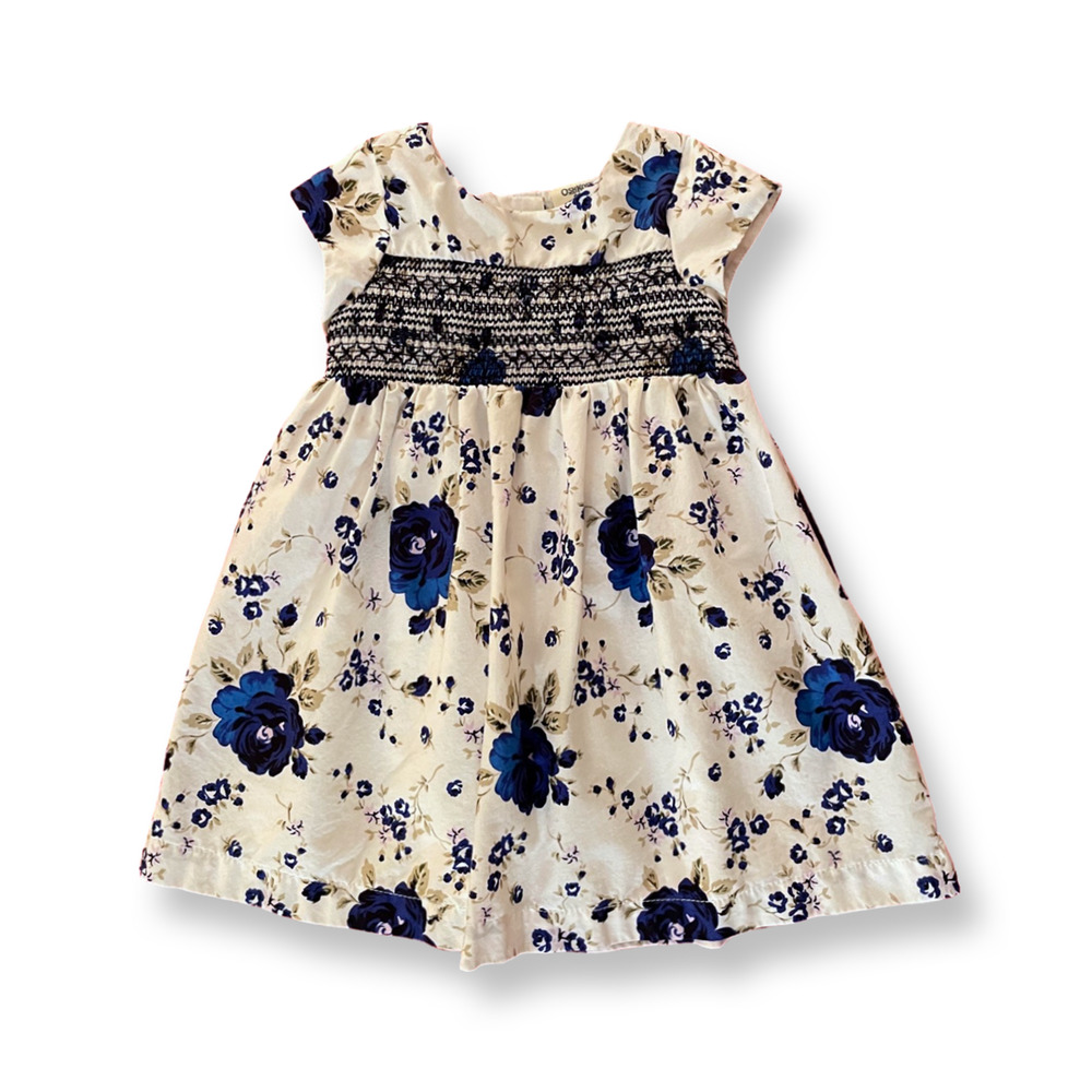 OshKosh Floral Smocked Dress - 9 mo.